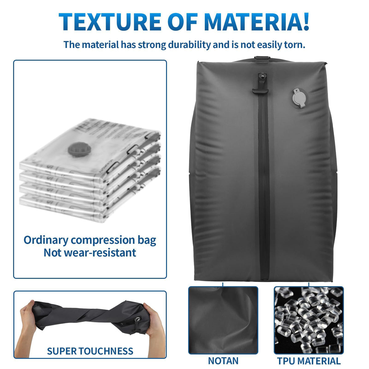 Vacuum Compression Storage Bags for Travel and Home Organization