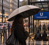 BLANCCORY Windguard – Automatik-Regenschirm mit Ringgriff