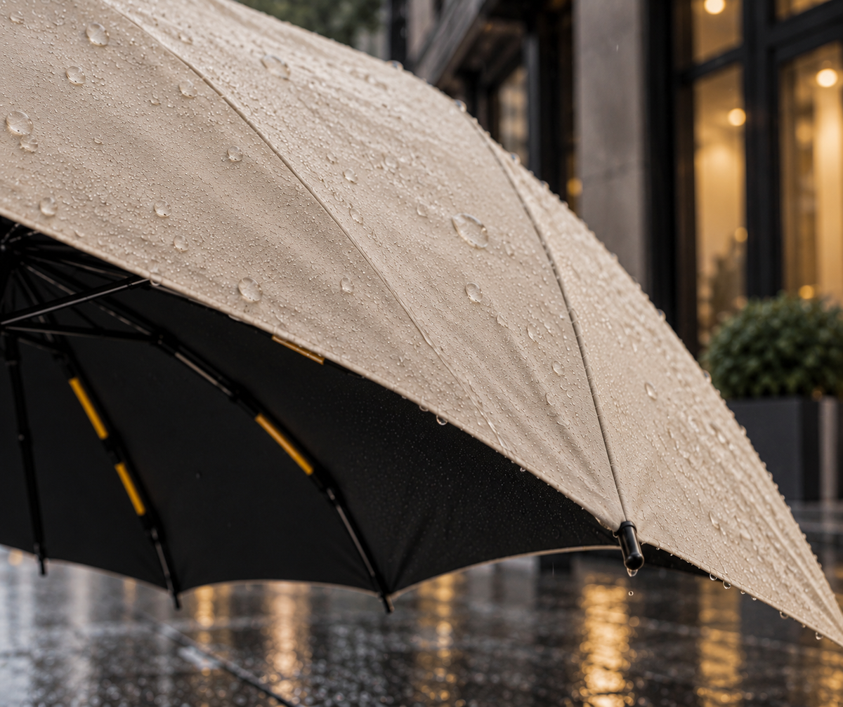 BLANCCORY Windguard – Automatik-Regenschirm mit Ringgriff