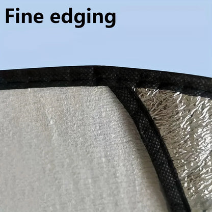 Car Steering Wheel Sun Shade Double Thick Sun Protection Foldable Anti-uv Sunscreen Car Supplies Car Steering Wheel Cover Silver