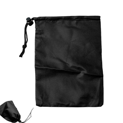 Waterproof Drawstring Bag Dustproof Black Polyester Bag Headset Data Cable Pouch Drawst Sporting Goods Pouch Organizer