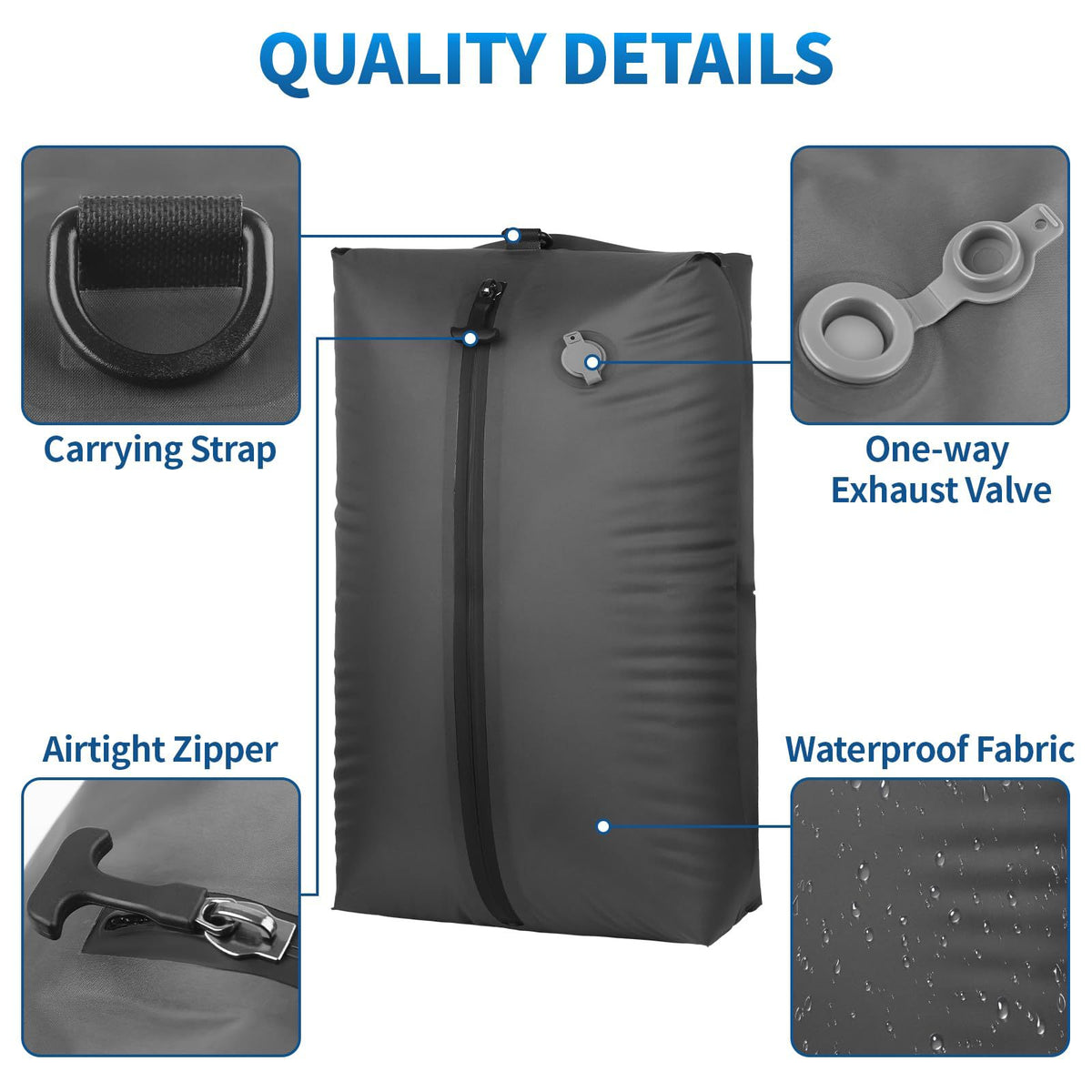 Vacuum Compression Storage Bags for Travel and Home Organization